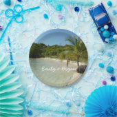 アンティグアンビーチ美しい熱帯風景 ペーパープレート (パーティー)