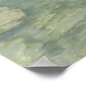 アンティグアンビーチ美しい熱帯風景 ポスター (角)