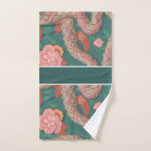 アンティグアンレーサースネークパステルカラフルパターン バスタオルセット (ハンドタオル)