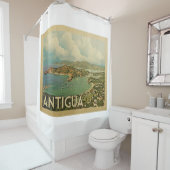 アンティグアヴィンテージ旅行 シャワーカーテン (インサイチュ)