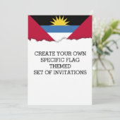 アンティグア国旗 招待状 (スタンド正面)