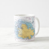 アンティグア海図マグ コーヒーマグカップ (正面右)
