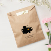 アンティグア結婚式の引き出物トリートサックス、マップ抱き枕 フェイバーバッグ (封をした状態)