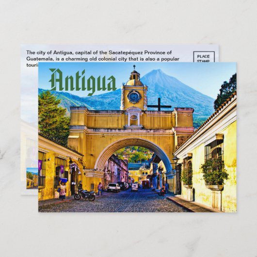 アンティグア、グアテマラ、中米 ポストカード (正面/裏面)