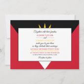 アンティグア&バルブダの旗、アンティグアバルブダの結婚式 招待状 (正面)