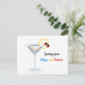 アンティグア・バーブーダからのご挨拶 カクテル カード (スタンド正面)