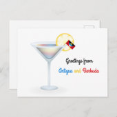 アンティグア・バーブーダからのご挨拶 カクテル カード (正面/裏面)