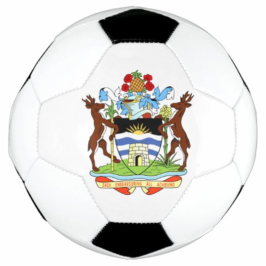 アンティグア・バーブーダの紋章 サッカーボール (正面)
