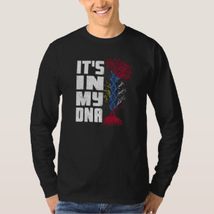 アンティグア・バーブーダ国旗それは私のDna愛国心にある Tシャツ