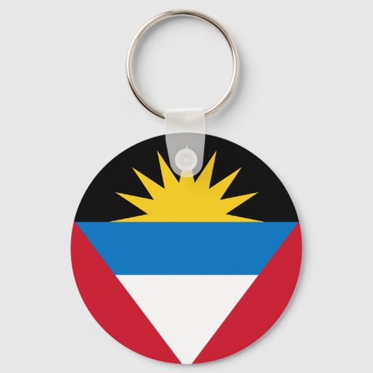 アンティグア・バーブーダ国旗のキーチェーン キーホルダー (正面)