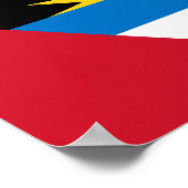 アンティグア・バーブーダ国旗のポスター ポスター (角)