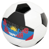 アンティグア・バーブーダ国旗の愛らしい愛国心 サッカーボール (3/4)