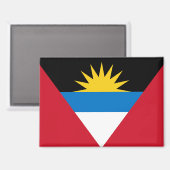 アンティグア・バーブーダ国旗の磁石 マグネット (正面/裏面)