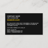 アンティグア・バーブーダ国旗、アンティグア・バーブーダン 名刺 (裏面)