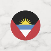 アンティグア・バーブーダ国旗 コンフェッティ (スモール正面)