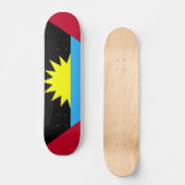 アンティグア・バーブーダ国旗 スケートボード (正面)