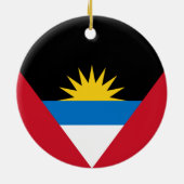 アンティグア・バーブーダ国旗 セラミックオーナメント (裏面)
