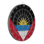 アンティグア・バーブーダ国旗 ダーツボード (正面左)