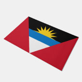 アンティグア・バーブーダ国旗 ドアマット (アングル)