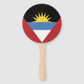 アンティグア・バーブーダ国旗 ハンドファン (正面)