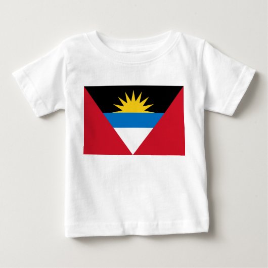 アンティグア・バーブーダ国旗 ベビーTシャツ (正面)