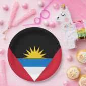 アンティグア・バーブーダ国旗 ペーパープレート (パーティー)