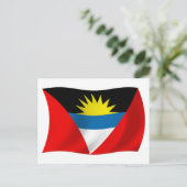 アンティグア・バーブーダ国旗 ポストカード (スタンド正面)
