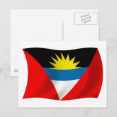 アンティグア・バーブーダ国旗 ポストカード (正面/裏面)