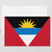 アンティグア・バーブーダ国旗 便箋 (正面/裏面)