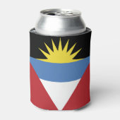 アンティグア・バーブーダ国旗 缶クーラー (缶正面)