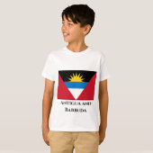 アンティグア・バーブーダ国旗 Tシャツ (正面フル)