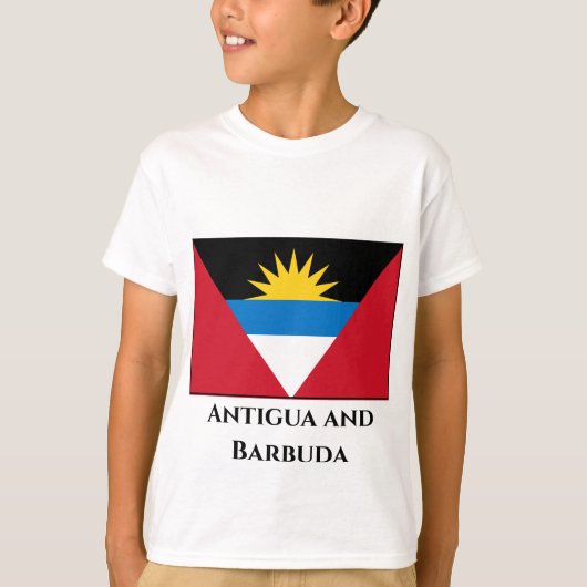アンティグア・バーブーダ国旗 Tシャツ (正面)
