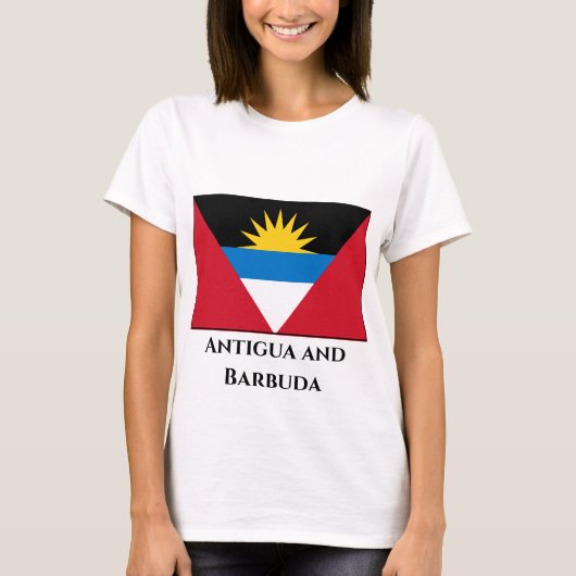 アンティグア・バーブーダ国旗 Tシャツ (正面)
