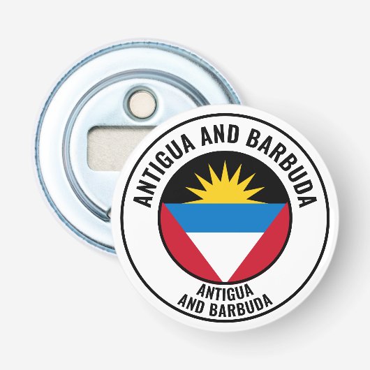 アンティグア・バーブーダ州旗ゴージャスな愛国心 栓抜き (正面)