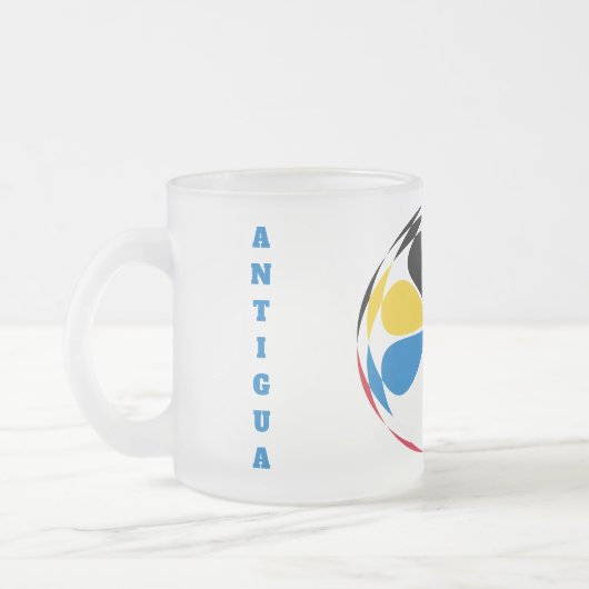 アンティグア・バーブーダ杯 フロストグラスマグカップ (左)