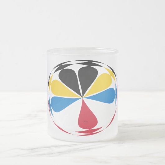 アンティグア・バーブーダ杯 フロストグラスマグカップ (中央)