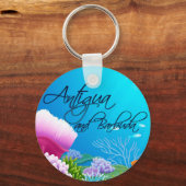 アンティグア・バーブーダ礁 キーホルダー (正面)