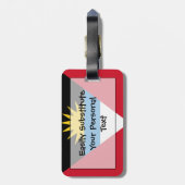 アンティグア・バーブーダ簡単ID ラゲッジタグ (裏面縦)