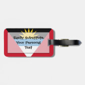 アンティグア・バーブーダ簡単ID ラゲッジタグ (裏面横)