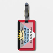 アンティグア・バーブーダ簡単ID ラゲッジタグ (裏面縦)