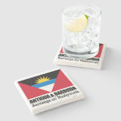 アンティグア・バーブーダ ストーンコースター (横)