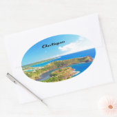 アンティグア 楕円形シール (封筒)