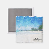 アンティグクールアカリブのアイランドパノラマビュー マグネット (正面/裏面)