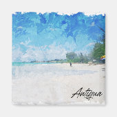 アンティグクールアカリブのアイランドパノラマビュー マグネット (正面)