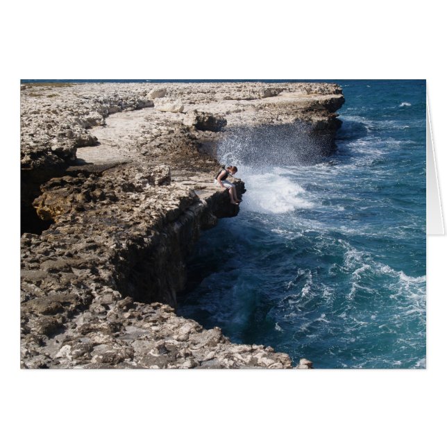 アンティグ空白のアの悪魔の橋のイメージを持つカード (正面横)