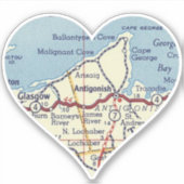 アンティゴニッシュノバスコシアレトロの地図 シール (正面)