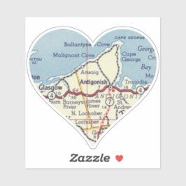 アンティゴニッシュノバスコシアレトロの地図 シール