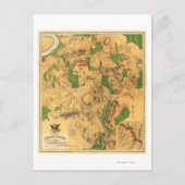 アンティタムの戦い – 南北戦争パノラママップ3 ポストカード (正面)