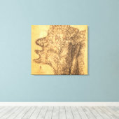 アンティタムの戦い – 南北戦争パノラママップ6 キャンバスプリント (インサイチュ (ウッドフロア))