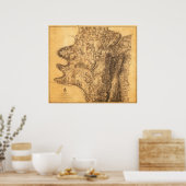 アンティタムの戦い – 南北戦争パノラママップ7 ポスター (キッチン)